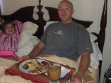 Celebrating Father's Day 2012 with breakfast in bed